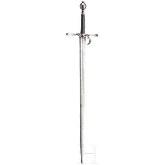 A hand-and-a-half sword, collector's replica in the style of around 1530