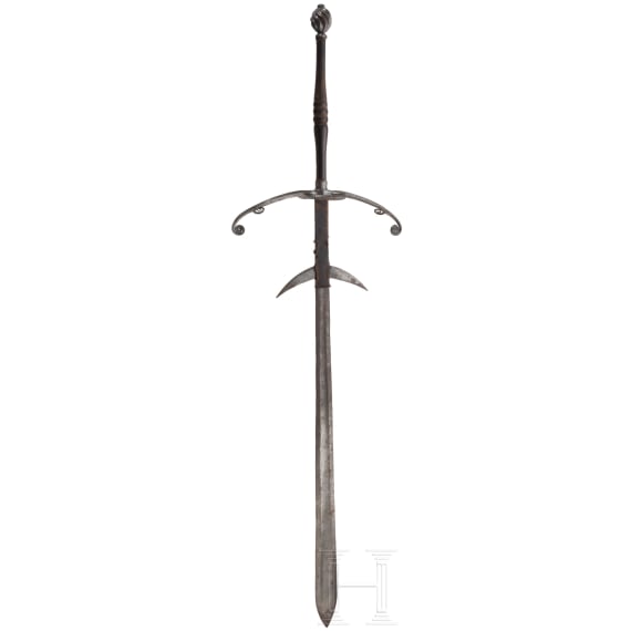 A German double-handed sword in the style of ca. 1580, circa 1900