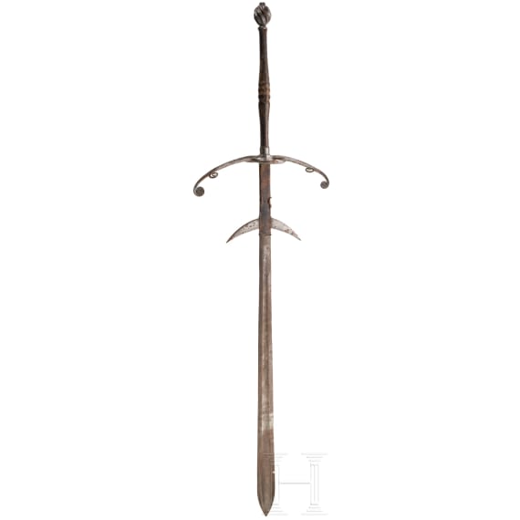A German double-handed sword in the style of ca. 1580, circa 1900