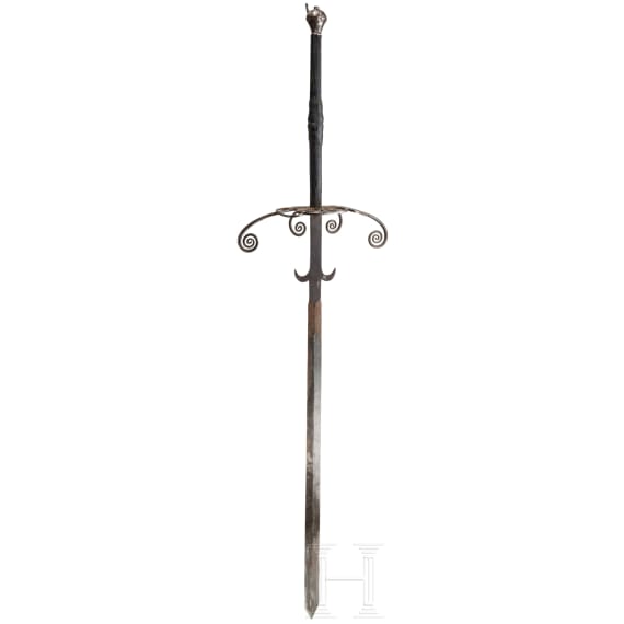 A German double-handed sword in the style of ca. 1580, ca. 1900