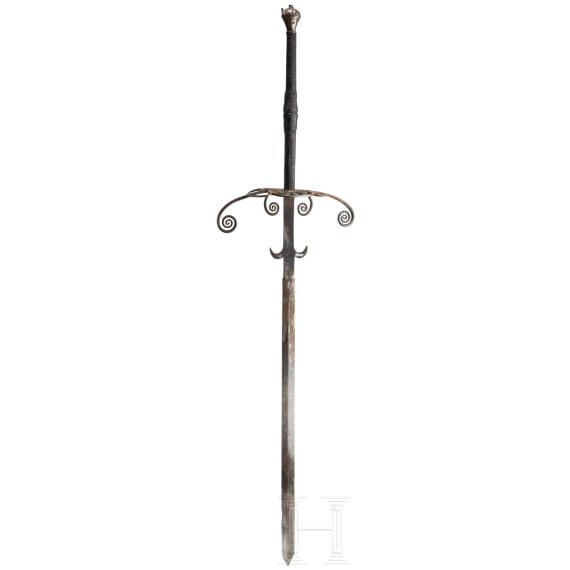 A German double-handed sword in the style of ca. 1580, ca. 1900