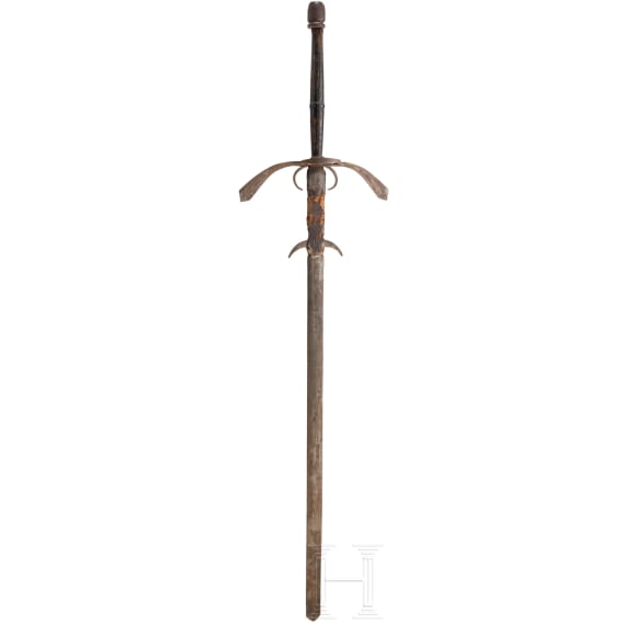 A German double-handed sword in the style of ca. 1600, circa 1900