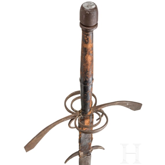 A German double-handed sword in the style of ca. 1600, circa 1900