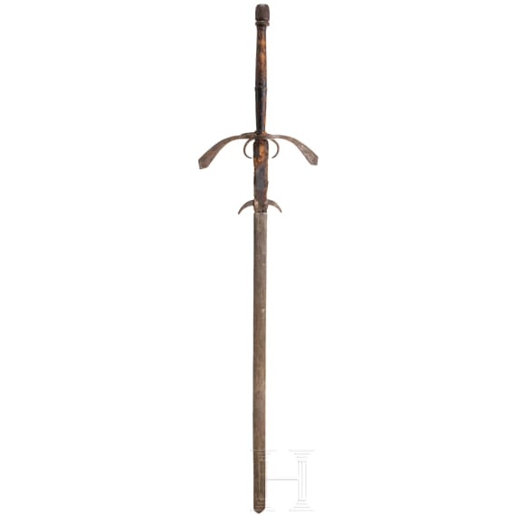 A German double-handed sword in the style of ca. 1600, circa 1900