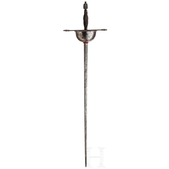 A Spanish cup hilt rapier in the style of the late 17th-century, circa 1900