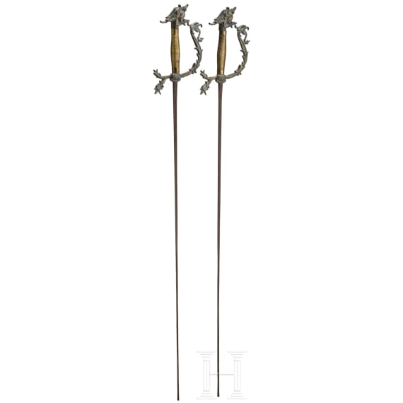Two decorative florets, German, circa 1900
