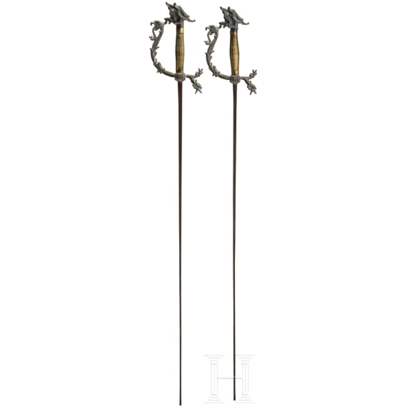 Two decorative florets, German, circa 1900