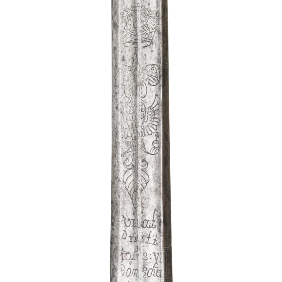 Deer-hunting dagger with a shortened palash blade, Austria, ca. 1720