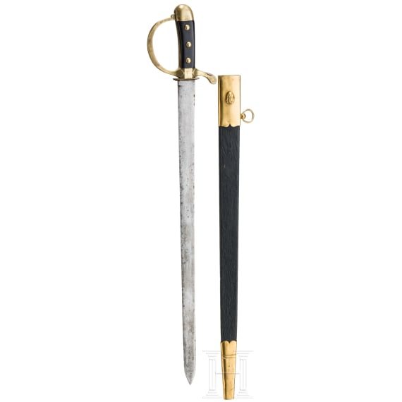 Messingmontierter Hirschf&auml;nger, Frankreich, um 1800
