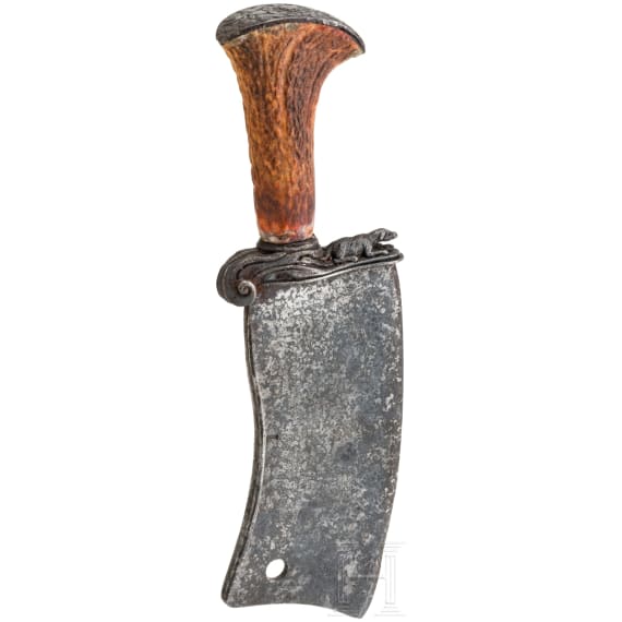 A German butchering knife, circa 1700