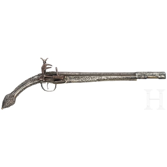 Silbermontierte Miqueletpistole, Montenegro, 1. H&auml;lfte 19. Jhdt.