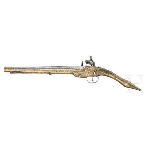 An Albanian miquelet lock pistol, 19th century