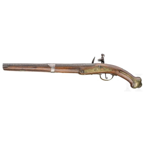 A Balkan-Turkish flintlock pistol, circa 1850