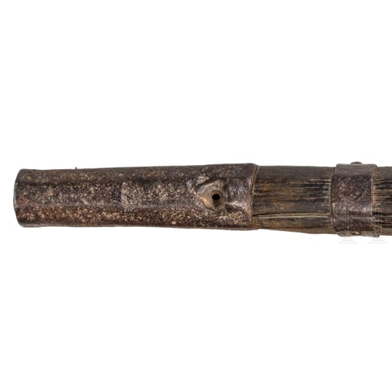 Sp&auml;tgotische Hakenb&uuml;chse (Handb&uuml;chse), &Ouml;sterreich, erste H&auml;lfte 15. Jhdt.
