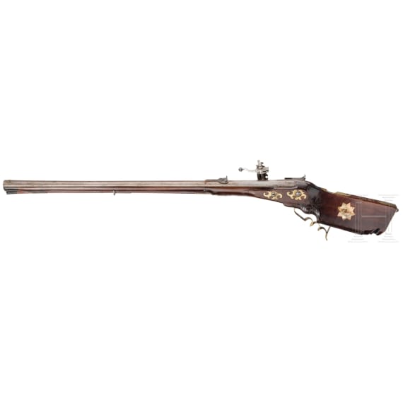 A German wheellock rifle, circa 1730