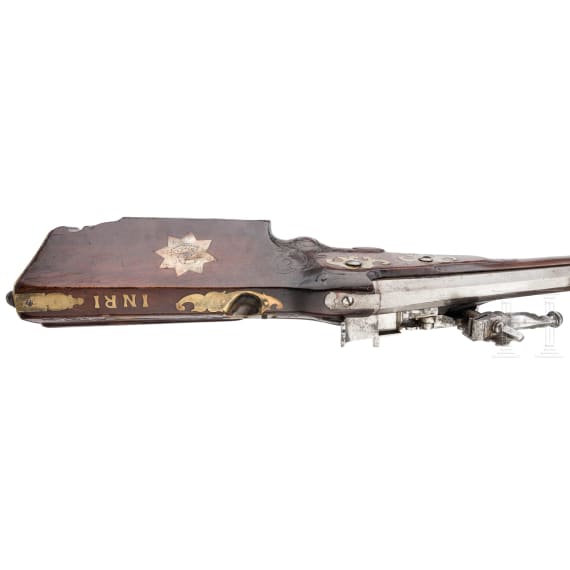 A German wheellock rifle, circa 1730