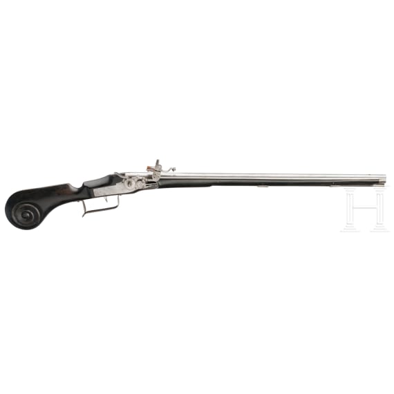 A paddle-butt wheellock carbine in the style of circa 1650 with original lock
