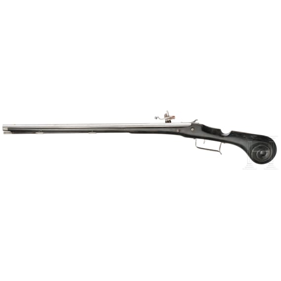 A paddle-butt wheellock carbine in the style of circa 1650 with original lock