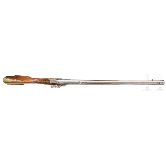 A German flintlock rifle, mid 18th century
