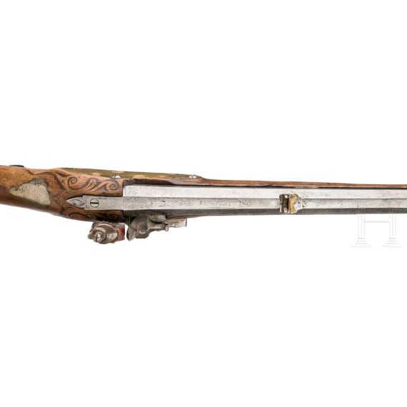 A flintlock rifle, Franz David Hassel, Eichst&auml;tt/Pappenheim, circa 1760