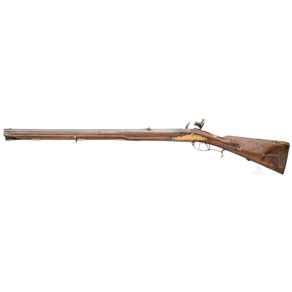 A German flintlock rifle, E. Kuhl, circa 1780