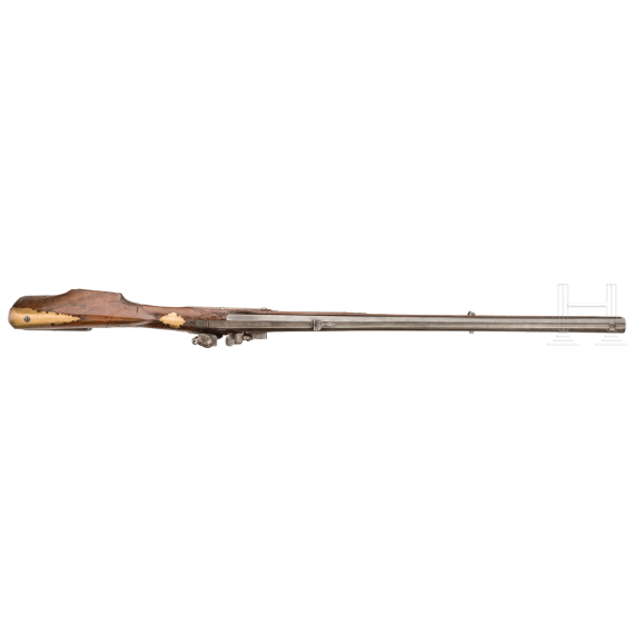 A German flintlock rifle, E. Kuhl, circa 1780