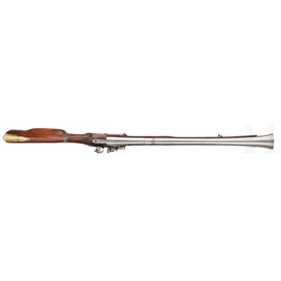 A German flintlock blunderbuss rifle, end of the 18th century