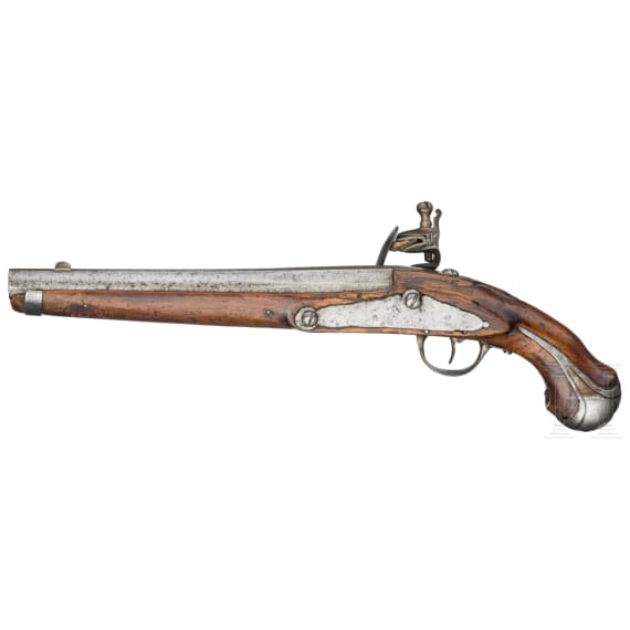 A flintlock pistol by J. Gosuin in Li&egrave;ge, circa 1750