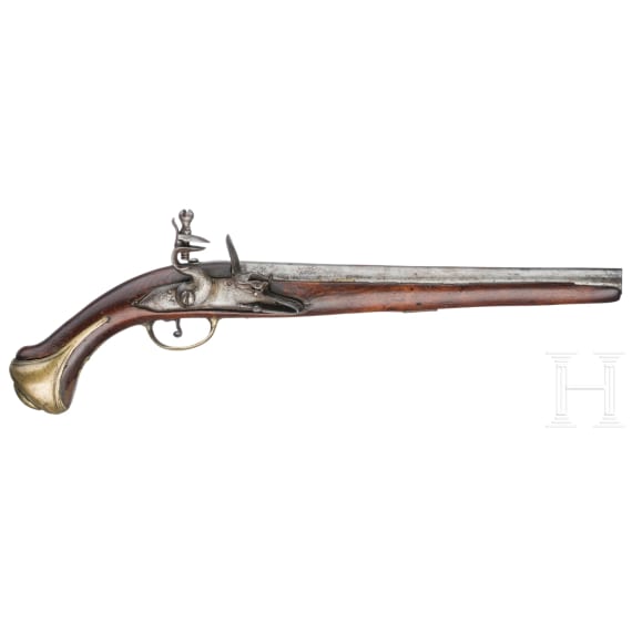 A Spanish (?) flintlock pistol, circa 1750