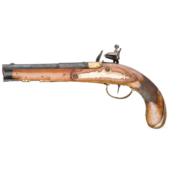 A pair of flintlock pistols, Regensburg, circa 1780