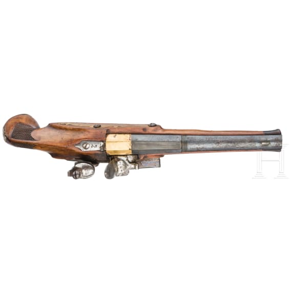 A pair of flintlock pistols, Regensburg, circa 1780