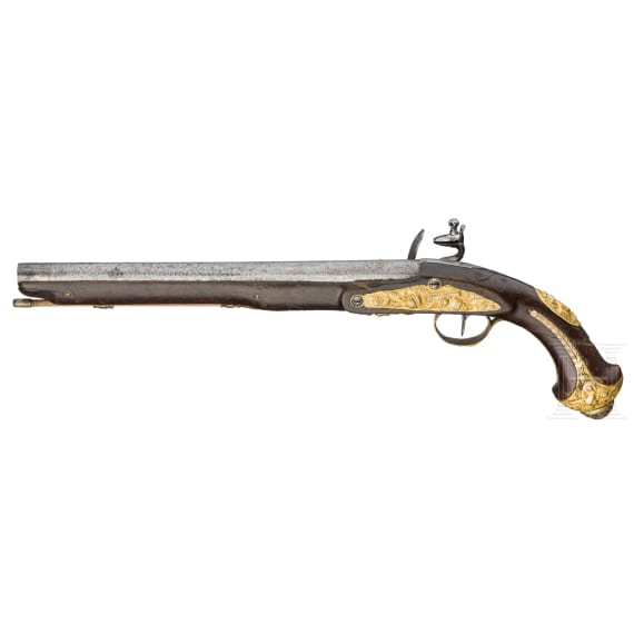 A flintlock pistol for export to the Orient, Limouzin-Lamotte, St &Eacute;tienne, circa 1780