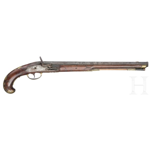 A German flintlock pistol, Wastl, circa 1780