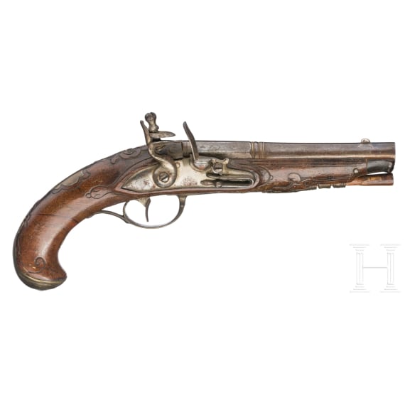A German flintlock pistol, circa 1780