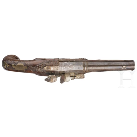 A German flintlock pistol, circa 1780