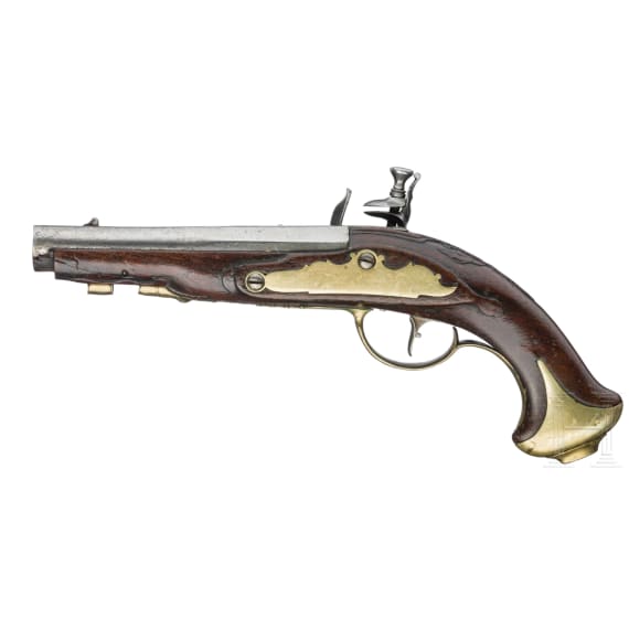 A German flintlock pistol, T. Poltz, circa 1780