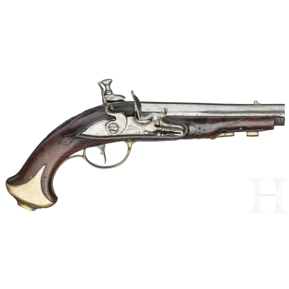 A German flintlock pistol, T. Poltz, circa 1780