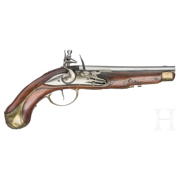 Flintlock pistol, Li&egrave;ge, late 18th century