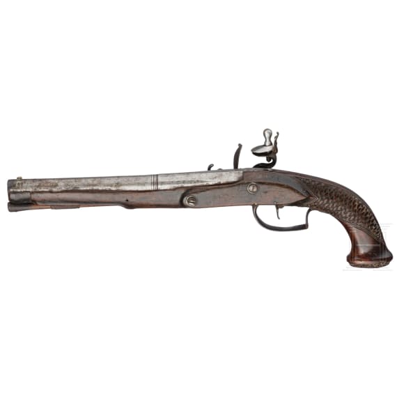 A pair of flintlock pistols, Paul Psener in Bratislava (SK), circa 1800