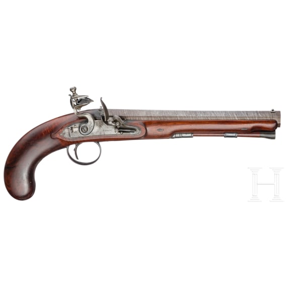 A flintlock pistol, Samuel Nock in London, circa 1820