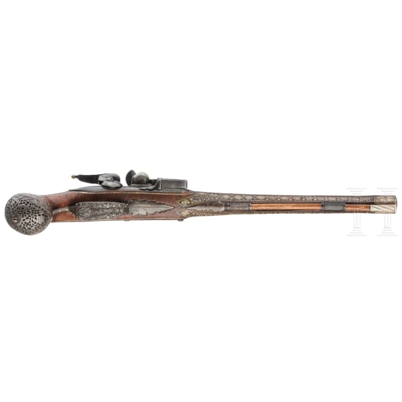 Steinschlosspistole, italienisch, 18./20. Jhdt.