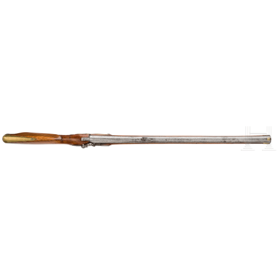 A converted percussion rifle, an old assembly, circa 1830
