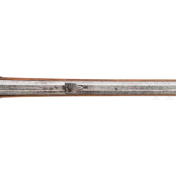 A converted percussion rifle, an old assembly, circa 1830