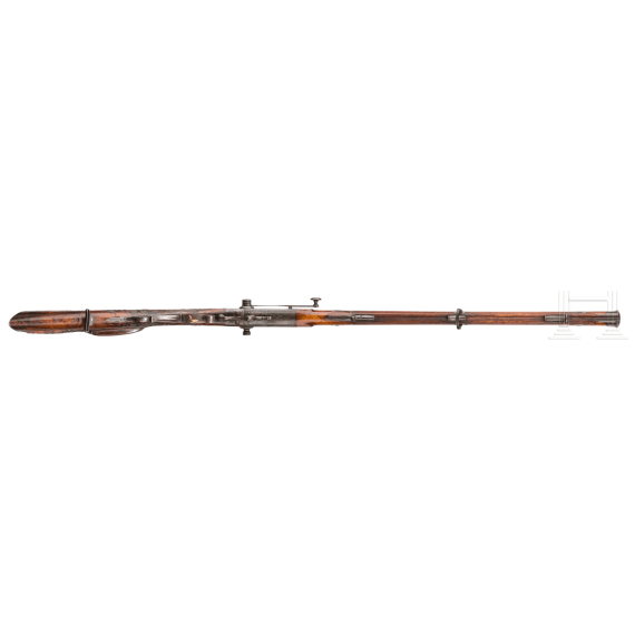 A breech-loading, under-hammer percussion rifle, Casper Schaller, Suhl, circa 1850
