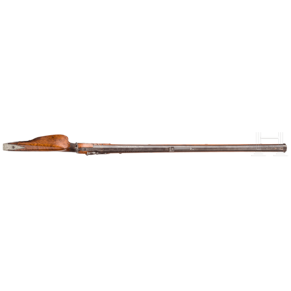 A heavy percussion target rifle, Rieger in Munich, circa 1850