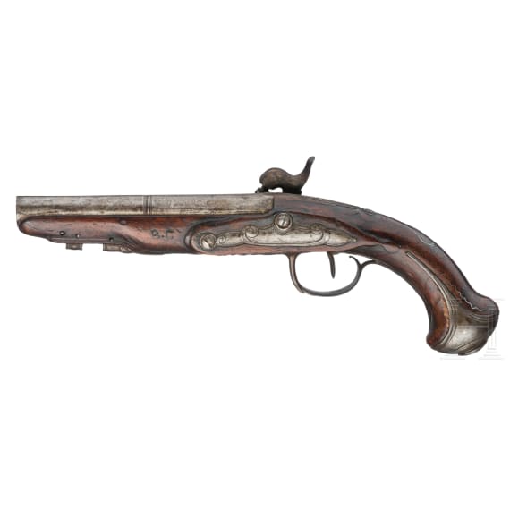 Ein Paar Perkussionspistolen, Frankreich, um 1780