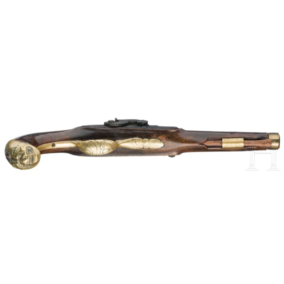 Aptierte Perkussionspistole, L&uuml;ttich, um 1800