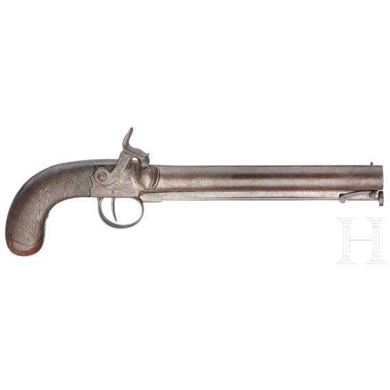 A pair of percussion boot pistols, G. Romeo, probably England, circa 1860
