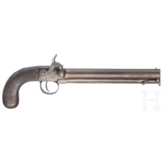 A pair of percussion boot pistols, G. Romeo, probably England, circa 1860