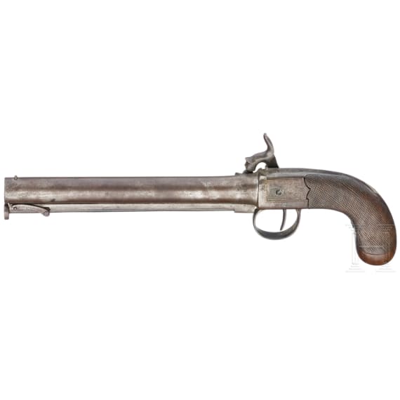 A pair of percussion boot pistols, G. Romeo, probably England, circa 1860